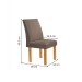 Mesa de Jantar 4 Lugares Arizona Canela com Vidro Cinamomo/Off White/Bege Escuro 20766 - Cel Móveis