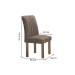 Mesa de Jantar 4 Lugares Arizona com Vidro  Chocolate/Off White/Bege Escuro 20767 - Cel Móveis