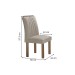 Mesa de Jantar 4 Lugares Arizona com Vidro Chocolate/Off White/Bege Claro 20767 - Cel Móveis