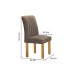 Mesa de Jantar 4 Lugares Arizona com Vidro  Cinamomo/Off White/Bege Escuro 20767 - Cel Móveis
