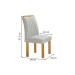 Mesa de Jantar 4 Lugares Arizona com Vidro Cinamomo/Off White/Boucle Gelo 20767 - Cel Móveis
