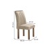 Mesa de Jantar 4 Lugares Arizona com Vidro Chocolate/Off White/Boucle Bege 20771 - Cel Móveis