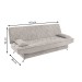 Sofá Cama 3 Lugares Polaris Retrátil Veludo Marfim - Vian