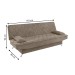 Sofá Cama 3 Lugares Polaris Retrátil Veludo Perola - Vian