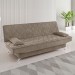 Sofá Cama 3 Lugares Polaris Retrátil Veludo Perola - Vian
