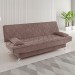 Sofá Cama 3 Lugares Polaris Retrátil Veludo Rosa - Vian