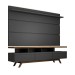 Rack com Painel para TV Até 72 Polegadas Armênia 3 Gavetas Black/Freijó - Panorama Móveis