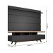 Rack com Painel para TV Até 72 Polegadas Armênia 3 Gavetas Black/Freijó - Panorama Móveis