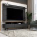Rack com Painel para TV Até 72 Polegadas Armênia 3 Gavetas Black/Freijó - Panorama Móveis