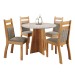 Mesa de Jantar 4 Lugares Derry Mel/Perola/Off White - Panorama Móveis