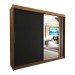 Guarda-Roupa Casal Castle Rock 100% Mdf 2 Portas 4 Gavetas com Espelho Freijo/Nero - Panorama Móveis