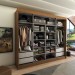 Guarda-Roupa Casal Castle Rock 100% Mdf 2 Portas 4 Gavetas com Espelho Freijo/Nero - Panorama Móveis