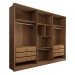 Guarda-Roupa Casal Vinci 6 Portas 6 Gavetas Cinamomo - Panorama Móveis