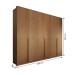 Guarda-Roupa Casal Vinci 6 Portas 6 Gavetas Cinamomo - Panorama Móveis