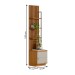 Estante para Livros Ouro Preto 3 Prateleiras 1 Porta Nature/Off White - Linea Brasil