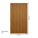 Painel para TV Até 60 Polegadas Ripado Nature Fosco - Linea Brasil