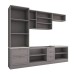 Cozinha Completa Atlanta 10 Portas 5 Gavetas 100% Mdf Americana Cinza - Panorama Móveis