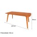 Mesa de Madeira Vip 120 Cm Mel - Parma Móveis