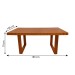 Mesa de Jantar 6 Lugares Retta Trapezzi com Aparador Mel 14798 - Parma Móveis