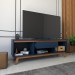 Rack para TV Até 60 Polegadas Navy 2 Portas 1 Gaveta Azul - Panorama Móveis