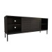 Rack para TV Até 55 Polegadas Heron 1 Porta Preto - Panorama Móveis