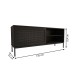Rack para TV Até 55 Polegadas Heron 1 Porta Preto - Panorama Móveis