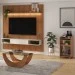 Sala de Estar Completa para TV Até 75 Polegadas Grecia Cinamomo/Off White - Pnr Móveis