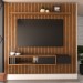 Painel para TV Até 85 Polegadas Musk 1 Gaveta Naturalle/Preto Fosco - Panorama Móveis