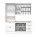 Cozinha Compacta Americana 7 Portas 5 Gavetas 100% Mdf Branco -  Henn