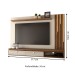 Painel para TV Até 80 Polegadas Laredo com Led 2 Gavetas 1 Prateleira Off White/Naturalle - Panorama Móveis