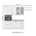Cozinha Completa Americana 8 Portas 5 Gavetas 100% Mdf  Branco Hp - Henn