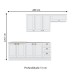 Cozinha Completa Americana 8 Portas 3 Gavetas 100% Mdf Branco - Henn