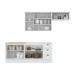 Cozinha Completa Americana 8 Portas 3 Gavetas 100% Mdf Branco - Henn