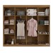Guarda-Roupa Ele e Ela 8 Portas 8 Prateleiras com Espelho Cinamomo - Panorama Móveis