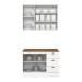 Cozinha Compacta Americana 5 Portas 3 Gavetas 100% Mdf Branco Hp/Nature - Henn