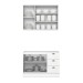 Cozinha Compacta Americana 5 Portas 3 Gavetas 100% Mdf Branco - Henn