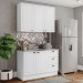 Cozinha Compacta Americana 5 Portas 3 Gavetas 100% Mdf Branco - Henn