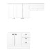 Cozinha Compacta Americana 6 Portas 3 Gavetas 100% Mdf Ce755 Branco - Henn