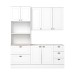 Cozinha Completa Americana 7 Portas 5 Gavetas 100% Mdf Branco - Henn