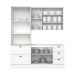 Cozinha Completa Americana 7 Portas 5 Gavetas 100% Mdf Branco - Henn