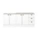 Cozinha Compacta Americana 4 Portas 3 Gavetas 100% Mdf Branco Ce760 - Henn