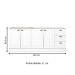 Cozinha Compacta Americana 4 Portas 3 Gavetas 100% Mdf Branco - Henn