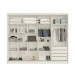 Guarda-Roupa Solteiro Galati 2 Portas 4 Gavetas com Espelho Ripado 100% Mdf Off White - Mademarques