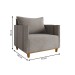 Poltrona Crystal Linho Kaki/Durango - Vian