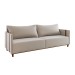 Sofá 3 Lugares Living Linho Bronze Durango - Vian