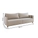 Sofá 3 Lugares Living Linho Bronze Durango - Vian
