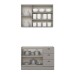 Cozinha Compacta Americana 5 Portas 3 Gavetas 100% Mdf Cinza - Henn