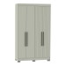 Guarda-Roupa Solteiro Dakota 4 Portas 2 Gavetas Off White - Olivar Móveis