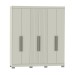 Guarda-Roupa Casal Dakota 6 Portas 2 Gavetas Off White - Olivar Móveis