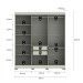 Guarda-Roupa Casal Dakota 6 Portas 2 Gavetas Off White - Olivar Móveis
